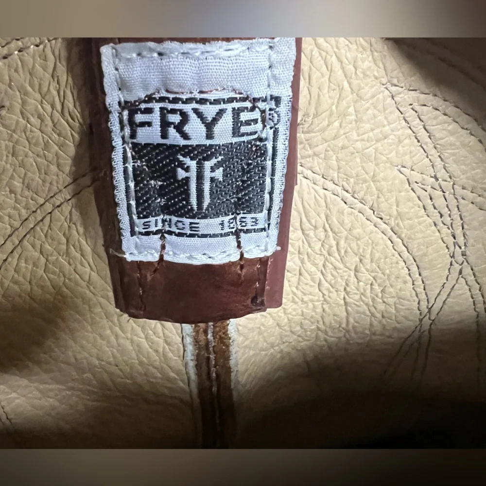 Frye Brown Leather Cowboy Boots - Picture 12 of 13